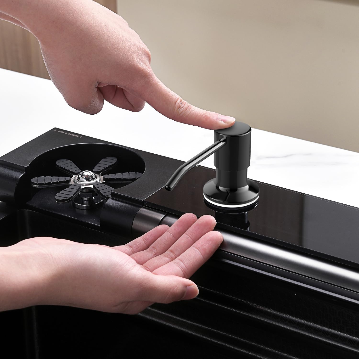 High Quality Digital Stainless Steel Kitchen Sink – Piano Button Digital Waterfall Sink
