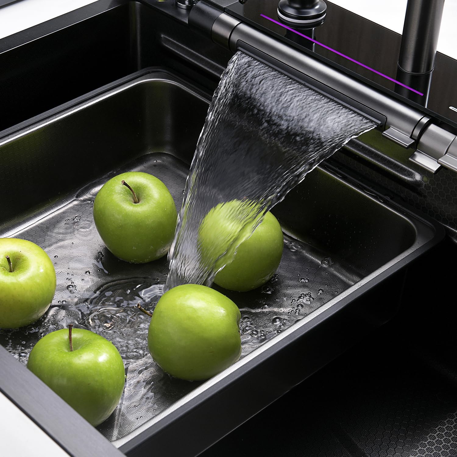 High Quality Digital Stainless Steel Kitchen Sink – Piano Button Digital Waterfall Sink