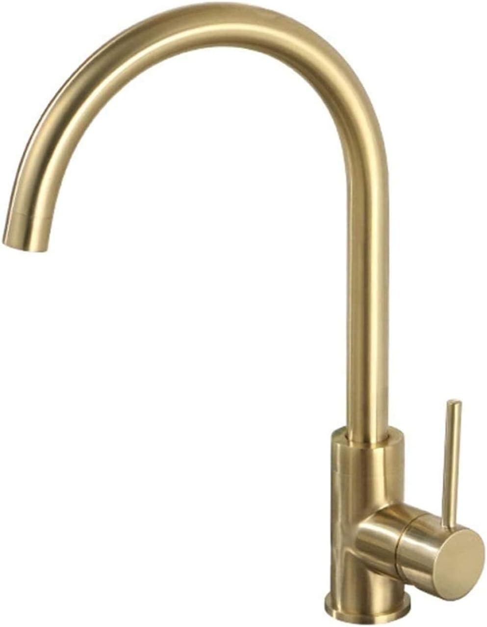 Golden Kitchen Sink Mixer Pullout