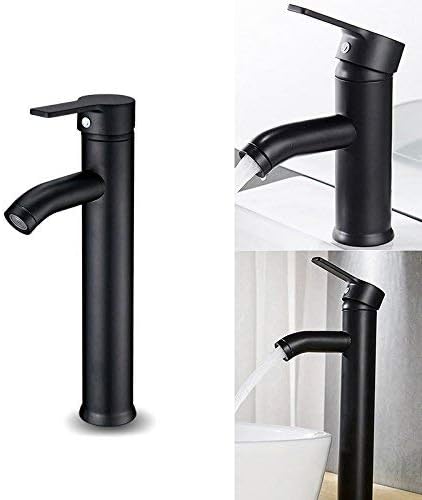Matte Black Stainless Steel Basin Faucet
