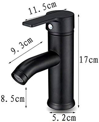 Matte Black Stainless Steel Basin Faucet