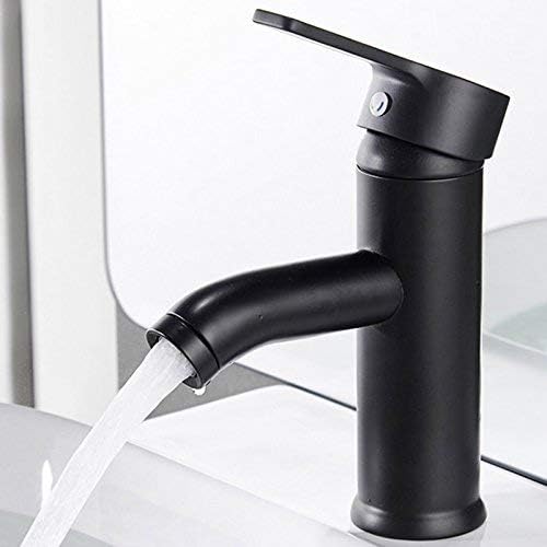 Matte Black Stainless Steel Basin Faucet