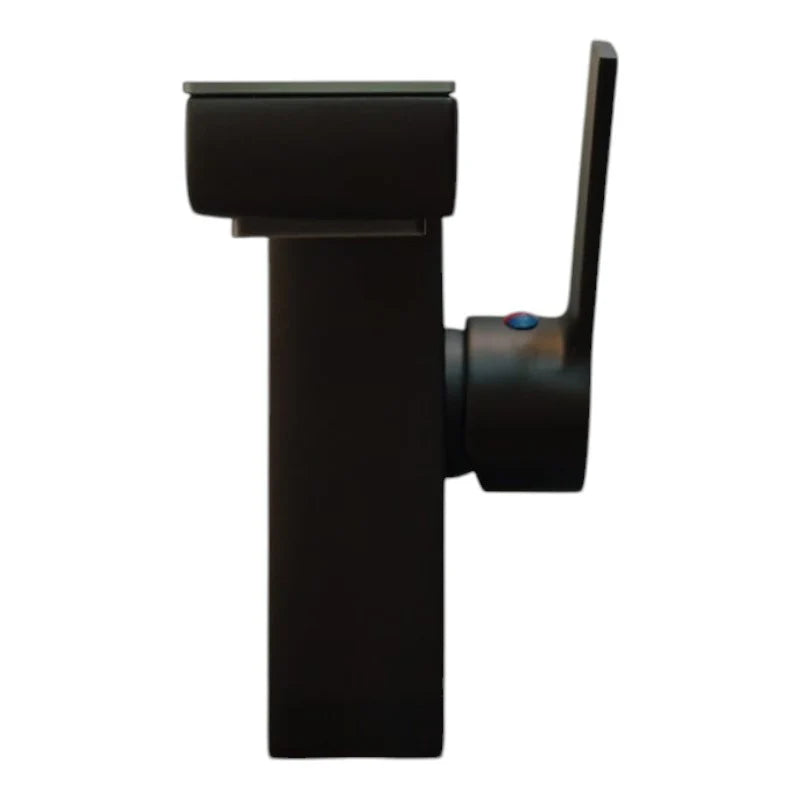 Matt Black LED Bathroom Basin Mixer Tap – Hot & Cold Stainless Steel Faucet